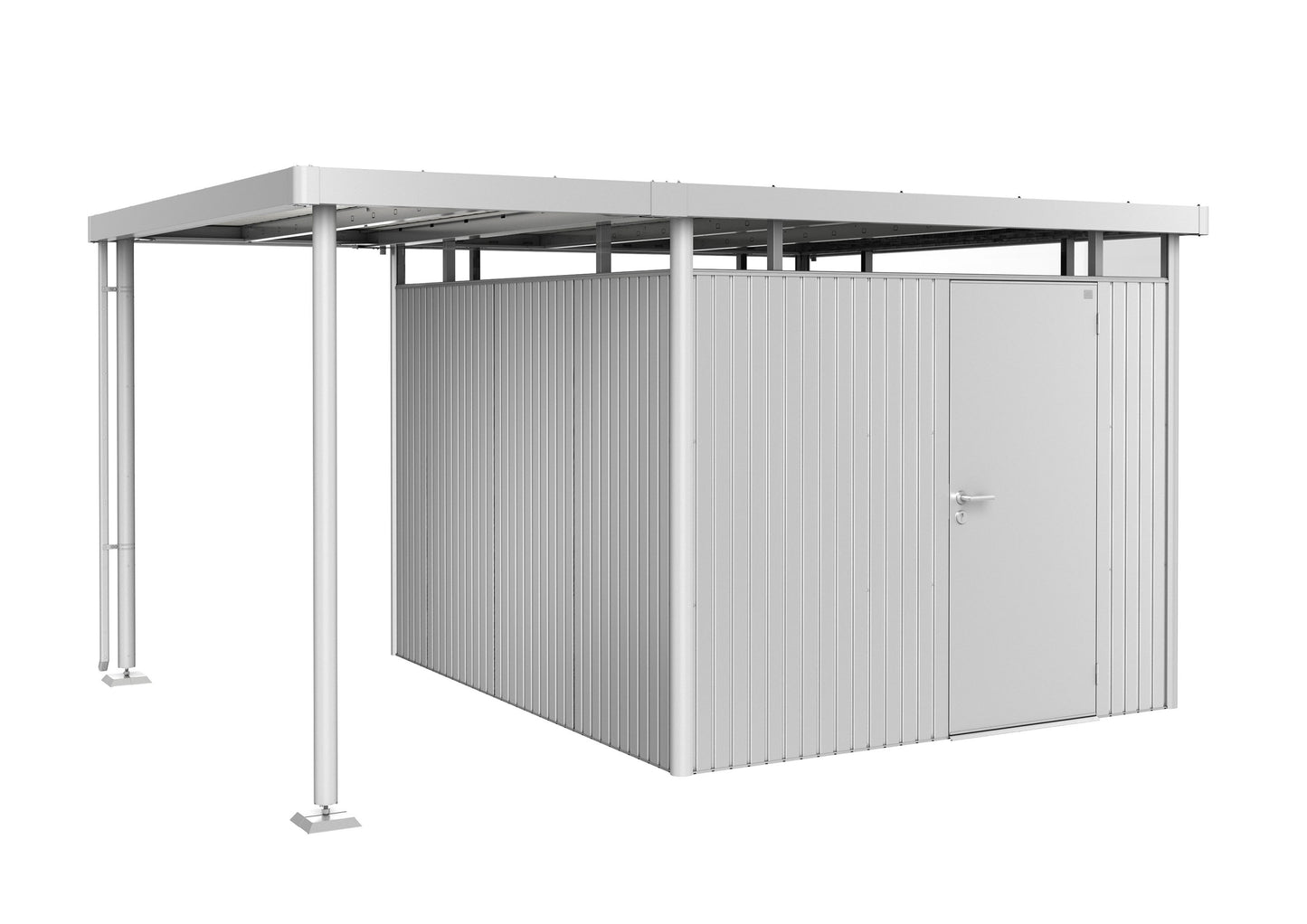 Seitendach zu Gerätehaus HighLine