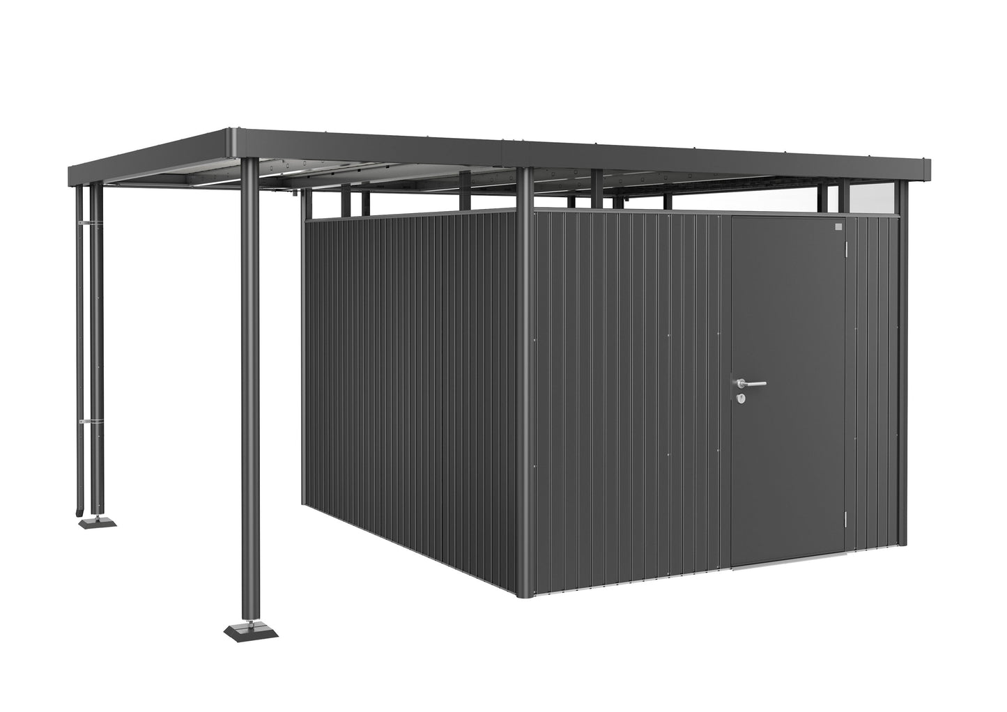 Seitendach zu Gerätehaus HighLine